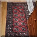 DR05. Small hand knotted rug. 